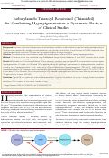 Cover page: Isobutylamido Thiazolyl Resorcinol (Thiamidol) for Combatting Hyperpigmentation: A Systematic Review of Clinical Studies.