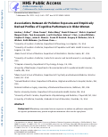 Cover page: Associations Between Air Pollution Exposure and Empirically Derived Profiles of Cognitive Performance in Older Women.