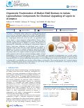 Cover page: Organosolv Fractionation of Walnut Shell Biomass to Isolate Lignocellulosic Components for Chemical Upgrading of Lignin to Aromatics
