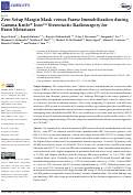 Cover page: Zero Setup Margin Mask versus Frame Immobilization during Gamma Knife® Icon™ Stereotactic Radiosurgery for Brain Metastases