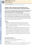 Cover page: Validation of the Confusion Assessment Method for the Intensive Care Unit in Older Emergency Department Patients