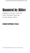 Cover page: Excerpt from <em>Haunted by Hitler: Liberals, the Left, and the Fight against Fascism in the United States</em>