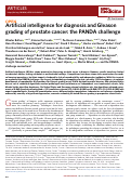 Cover page: Artificial intelligence for diagnosis and Gleason grading of prostate cancer: the PANDA challenge