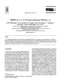 Cover page: HREM on Tc=14.5 K superconducting ThPd2B2−xC