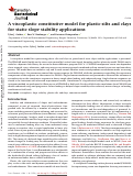 Cover page: A viscoplastic constitutive model for plastic silts and clays for static slope stability applications