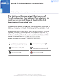 Cover page: The Safety and Comparative Effectiveness of Non-Psychoactive Cannabinoid Formulations for the Improvement of Sleep: A Double-Blinded, Randomized Controlled Trial