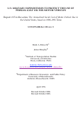 Cover page: U. S. Military Expenditures to Protect the Use of Persian Gulf Oil for Motor Vehicles: Report #15 in the series: The Annualized Social Cost of Motor-Vehicle Use in the United States, based on 1990-1991 Data