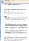 Cover page: Association between prehospital electrocardiogram use and patient home distance from the percutaneous coronary intervention center on total reperfusion time in ST-segment–elevation myocardial infarction patients: A retrospective analysis from the National Cardiovascular Data Registry