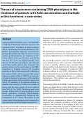 Cover page: The use of a sunscreen containing DNA-photolyase in the treatment of patients with field cancerization and multiple actinic keratoses: a case-series