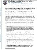 Cover page: Social Support and Housing Transitions Among Homeless Adults With Serious Mental Illness and Substance Use Disorders