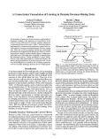 Cover page: A Connectionist Formulation of Learning in Dynamic Decision-Making Tasks