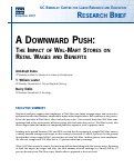 Cover page: A Downward Push: The Impact of Wal-Mart Stores on Retail Wages and Benefits