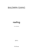 Cover page: reeling