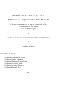 Cover page: Estimation and Compression Over Large Alphabets /