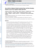 Cover page: Associations between Verbal Learning Slope and Neuroimaging Markers across the Cognitive Aging Spectrum