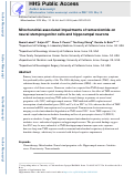 Cover page: Mitochondrial-associated impairments of temozolomide on neural stem/progenitor cells and hippocampal neurons