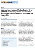 Cover page: Individual-Based Ecological Particle Tracking Model (ECO-PTM) for Simulating Juvenile Chinook Salmon Migration and Survival Through the Sacramento–San Joaquin Delta