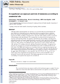 Cover page: Occupational sun exposure and risk of melanoma according to anatomical site