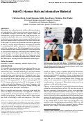 Cover page: HäirIÖ: Human Hair as Interactive Material