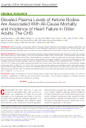 Cover page: Elevated Plasma Levels of Ketone Bodies Are Associated With All-Cause Mortality and Incidence of Heart Failure in Older Adults: The CHS.