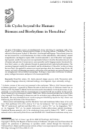 Cover page: Life Cycles beyond the Human: Biomass and Biorhythms in Heraclitus