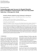 Cover page: Fasting hyperglycemia increases in-hospital mortality risk in nondiabetic female patients with acute myocardial infarction: a retrospective study.