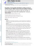 Cover page: Disparities in the Population Distribution of African American and Non-Hispanic White Smokers Along the Quitting Continuum