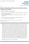 Cover page: Maternal Zinc Intakes and Homeostatic Adjustments during Pregnancy and Lactation