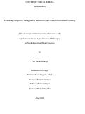 Cover page: Examining Perspective Taking and its Relation to Map Use and Environment Learning