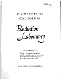 Cover page: Carbon Dioxide Fixation by Green Plants