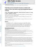 Cover page: Predicting post–liver transplant outcomes in patients with acute-on-chronic liver failure using Expert-Augmented Machine Learning