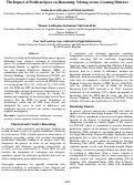 Cover page: The Impact of Problem Space on Reasoning: Solving versus Creating Matrices