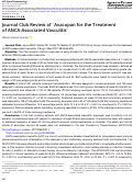 Cover page: Journal Club Review of Avacopan for the Treatment of ANCA-Associated Vasculitis.