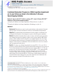 Cover page: Combined Biomarker Prognosis of Mild Cognitive Impairment: An 11-Year Follow-Up Study in the Alzheimer’s Disease Neuroimaging Initiative