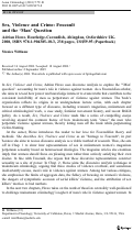 Cover page: Sex, Violence and Crime: Foucault and the ‘Man’ Question: Adrian Howe. Routledge-Cavendish, Abingdon, Oxfordshire UK. 2008, ISBN 978-1-904385-10-3, 238 pages, US$59.95 (Paperback)