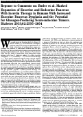 Cover page: Response to comments on: Butler et al. Marked expansion of exocrine and endocrine pancreas with incretin therapy in humans with increased exocrine pancreas dysplasia and the potential for glucagon-producing neuroendocrine tumors. Diabetes 2013;62:2595-2604.