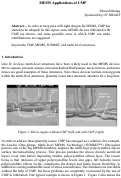 Cover page: MEMS Applications of CMP