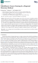 Cover page: Subdiffusive Source Sensing by a Regional Detection Method