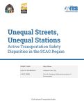 Cover page: Unequal Streets: Active Transportation Safety Disparities in the SCAG Region