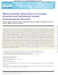 Cover page: Neuroeconomic dissociation of semantic dementia and behavioural variant frontotemporal dementia