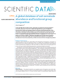 Cover page: A global database of soil nematode abundance and functional group composition
