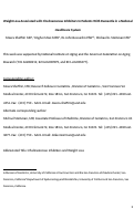 Cover page: Weight Loss Associated with Cholinesterase Inhibitors in Individuals with Dementia in a National Healthcare System