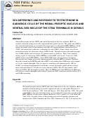 Cover page: Sex difference and response to testosterone in gabaergic cells of the medial preoptic nucleus and ventral bed nuclei of the stria terminalis in gerbils