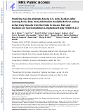 Cover page: Predicting suicide attempts among U.S. Army soldiers after leaving active duty using information available before leaving active duty: results from the Study to Assess Risk and Resilience in Servicemembers-Longitudinal Study (STARRS-LS).