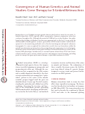 Cover page: Convergence of Human Genetics and Animal Studies: Gene Therapy for X-Linked Retinoschisis.