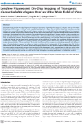 Cover page: Lensfree Fluorescent On-Chip Imaging of Transgenic Caenorhabditis elegans Over an Ultra-Wide Field-of-View