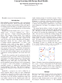 Cover page: Concept Learning with Energy-Based Models