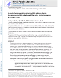 Cover page: Genetic Factors and the Intestinal Microbiome Guide Development of Microbe-Based Therapies for Inflammatory Bowel Diseases