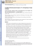 Cover page: Conditional density-based analysis of T cell signaling in single-cell data