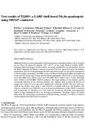 Cover page: Test results of TQS03: a LARP shell-based Nb3Sn quadrupole using 108/127 conductor